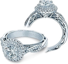 Verragio Double Halo Twist Engagement Ring
