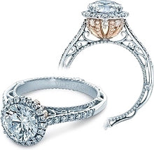Verragio Halo Pave Diamond Engagement Ring