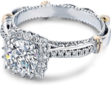 Verragio Halo Pave Diamond Engagement Ring