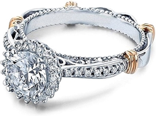 Verragio Halo Pave Diamond Engagement Ring
