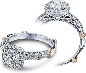 Verragio Halo Pave Diamond Engagement Ring