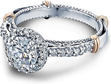 Verragio Halo Pave Diamond Engagement Ring