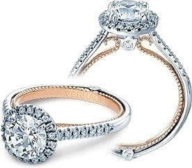 This engagement ring from the Couture Collection, featuring a rose ...