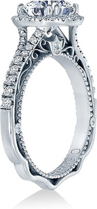 Verragio Halo Split Shank Engagement Ring