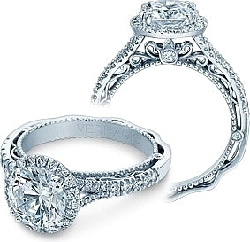 This engagement ring from the Venetian Collection, featuring 0.55 c...