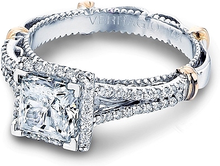 Verragio Halo Split Shank Engagement Ring