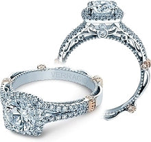 Verragio Halo Split Shank Engagement Ring