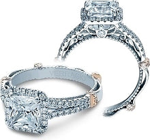 Verragio Halo Split Shank Engagement Ring