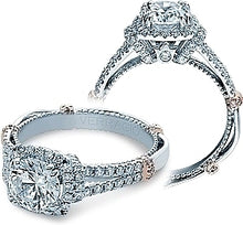 Verragio Halo Split Shank Engagement Ring