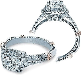Verragio Halo Split Shank Engagement Ring