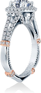 Verragio Halo Split Shank Engagement Ring