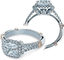 Verragio Halo Split Shank Engagement Ring