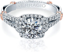 Verragio Halo Split Shank Engagement Ring