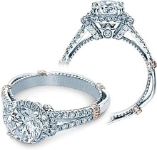 Verragio Halo Split Shank Engagement Ring