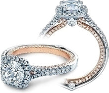 Verragio Halo Split Shank Engagement Ring