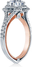 Verragio Halo Split Shank Engagement Ring