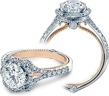 Verragio Halo Split Shank Engagement Ring