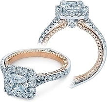 Verragio Halo Split Shank Engagement Ring