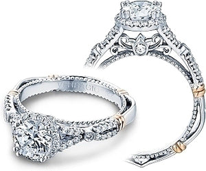 Verragio Halo Twist Engagement Ring