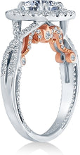 Verragio Halo Twist Engagement Ring