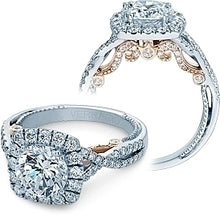 Verragio Halo Twist Engagement Ring