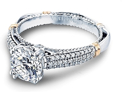Verragio Pave Diamond Engagement Ring