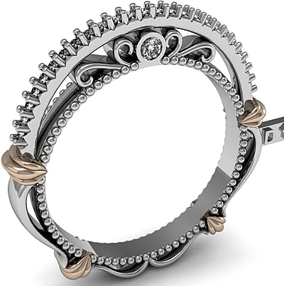 Verragio Pave Diamond Wedding Band-D-110W