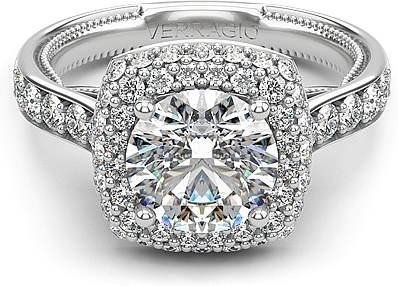 Verragio Pave Halo Diamond Engagement Ring