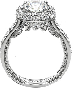 Verragio Pave Halo Diamond Engagement Ring