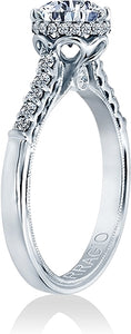 Verragio Pave Halo Diamond Engagement Ring