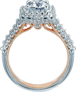 Verragio Pave Halo Diamond Engagement Ring