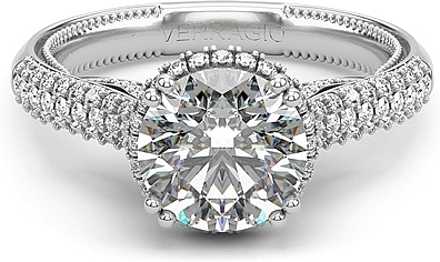 Verragio Pave Set Diamond Engagement Ring