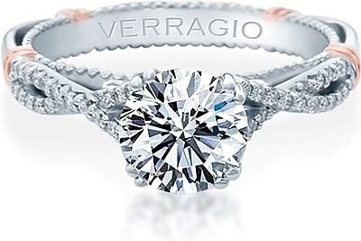 Verragio Pave Twist Diamond Engagement Ring