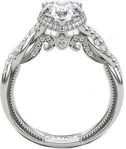 Verragio Pave Twist Diamond Engagement Ring