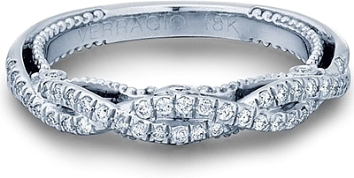 Verragio Pave Twist Diamond Wedding Band