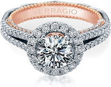 Verragio Split Shank Diamond Engagement Ring