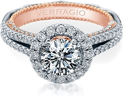 Verragio Split Shank Diamond Engagement Ring