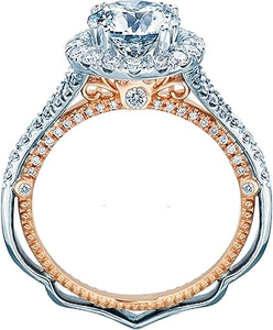 The Venetian 5071R-2WR diamond engagement ring’s graceful design is...