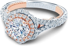 Verragio Split Shank Halo Diamond Engagement Ring