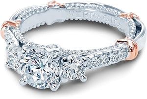 Verragio Three Stone Diamond Engagement Ring