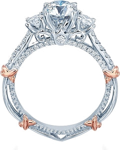 Verragio Three Stone Diamond Engagement Ring