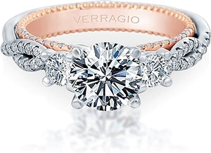 Verragio Three Stone Diamond Engagement Ring