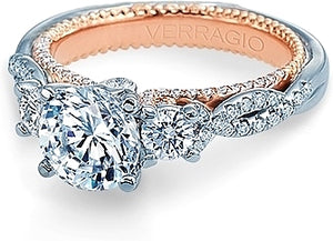 Verragio Three Stone Diamond Engagement Ring