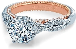 Verragio Three Stone Diamond Engagement Ring