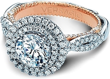 Verragio Twist Shank Diamond Engagement Ring