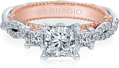 Verragio Twist Shank Diamond Engagement Ring