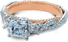 Verragio Twist Shank Diamond Engagement Ring