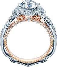 Verragio Twist Shank Halo Diamond Engagement Ring