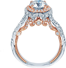 Verragio Twist Shank Halo Diamond Engagement Ring