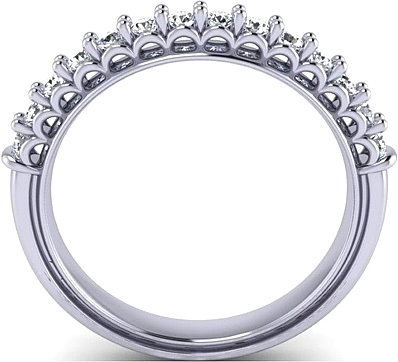 Verragio Two Tone Diamond Wedding Band